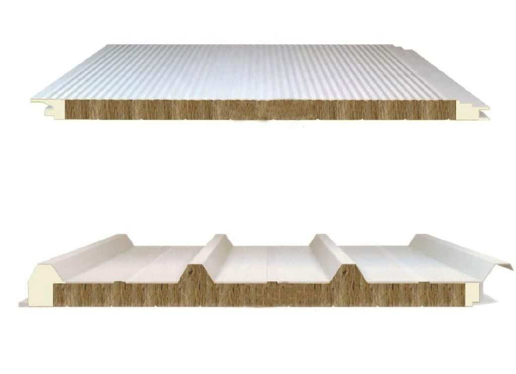 Rock wool sandwich panels